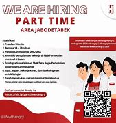 Info Loker Part Time Jakarta Selatan Terbaru